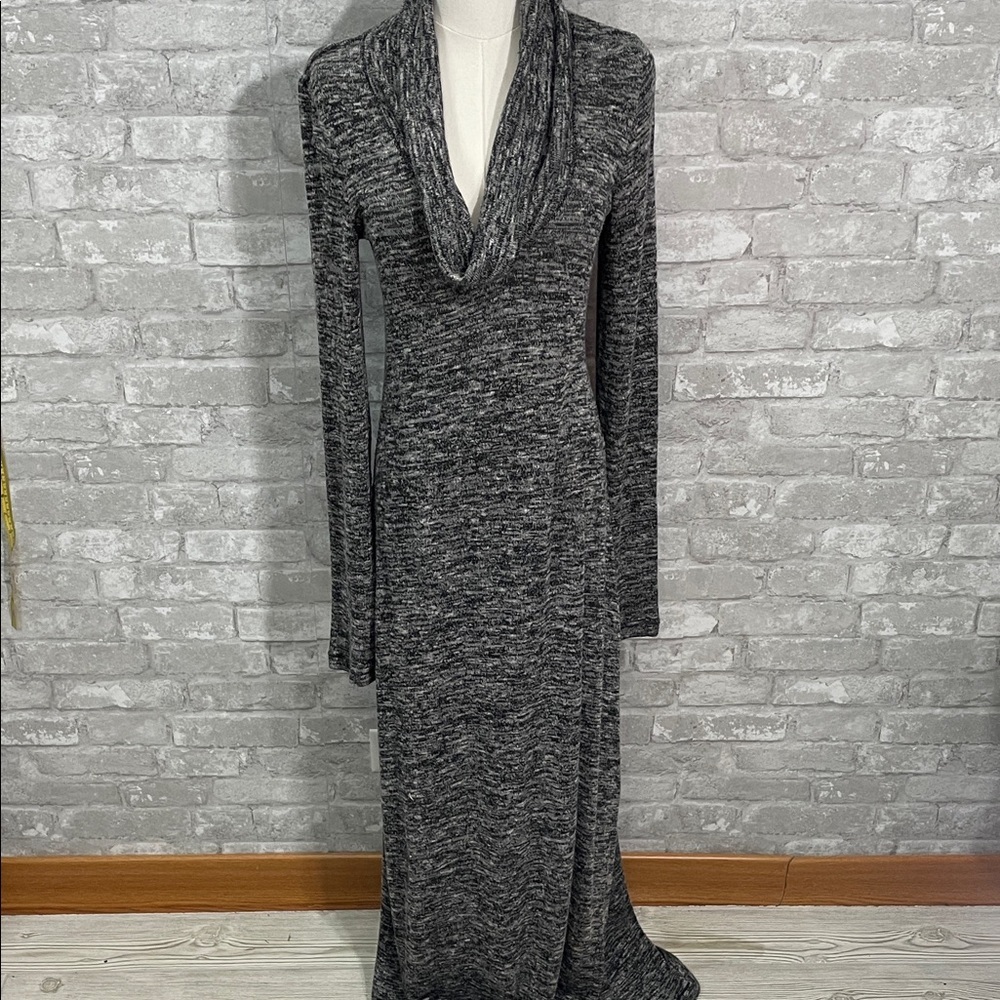 Max Studio Cowlneck Sweater Knit Dress